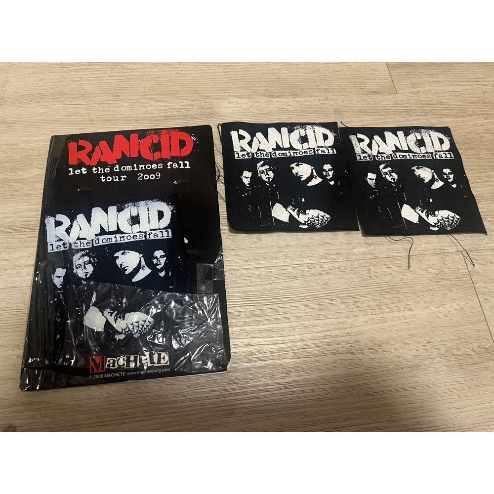 Rancid Let the Dominoes Fall 2009‎ Official Tour Promo Patches Patch 3 Pack - Picture 2 of 8